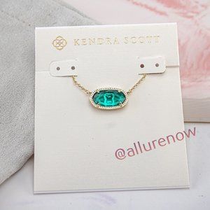 Kendra Scott Elisa Gold Necklace in London Blue Glass